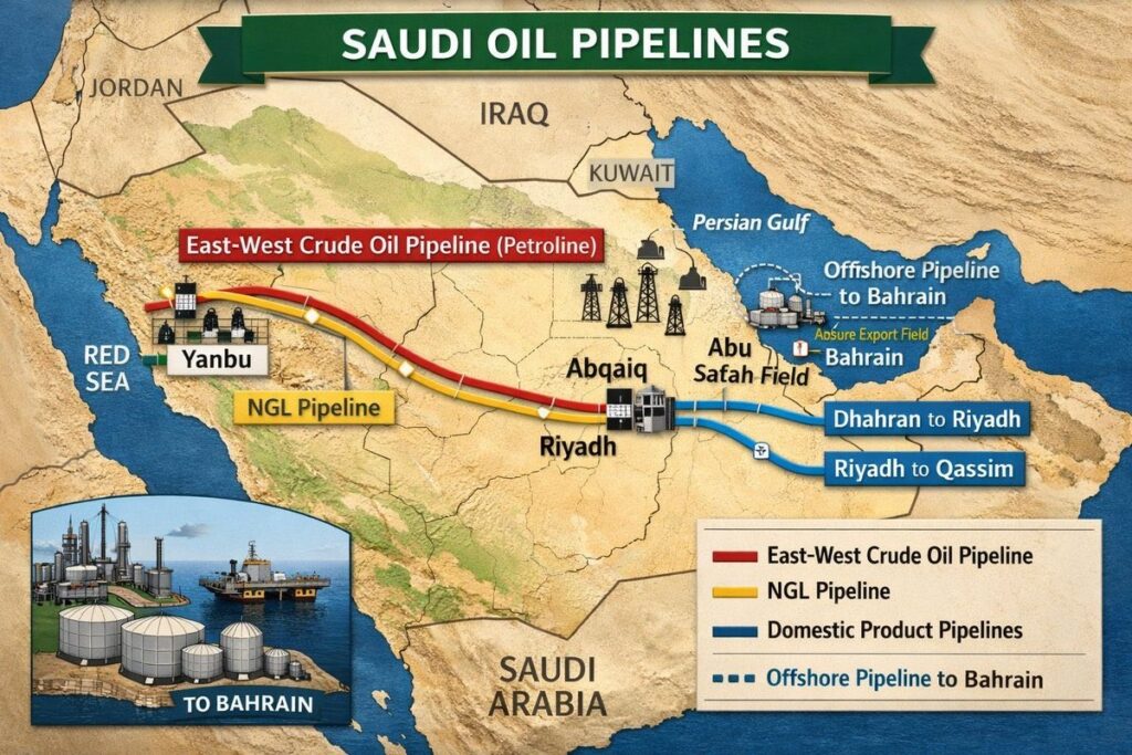 Saudi-Arabien Pipelines